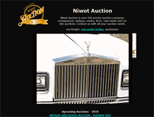 Tablet Screenshot of niwotauction.com